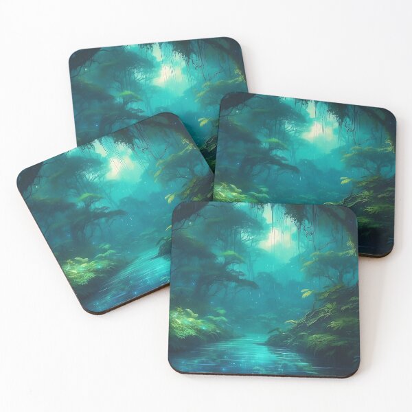 Item preview, Bioluminescent Forest – Neon Nature designed and sold by Glitchart66.