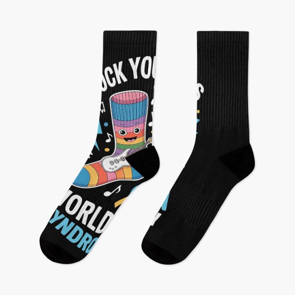 Item preview, Rock Your Socks Down Syndrome Awareness Day Funny WDSD Humor designed and sold by Catharsiscath.