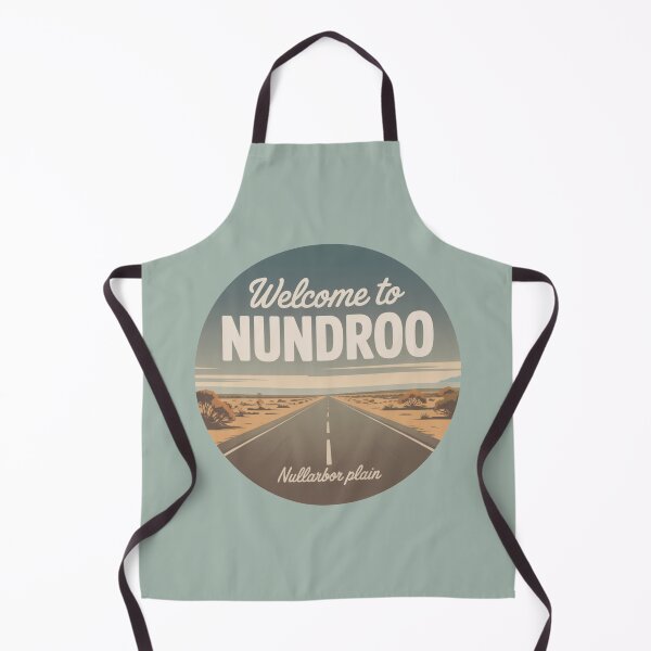 Item preview, Welcome to Nundroo — Nullarbor Plain Vintage Travel Sticker designed and sold by Random Designs.