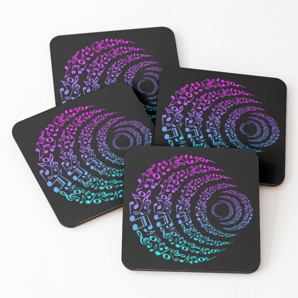 Item preview, Neon Galaxy Musical Moon Celestial Notes Spiral designed and sold by Reminixi.