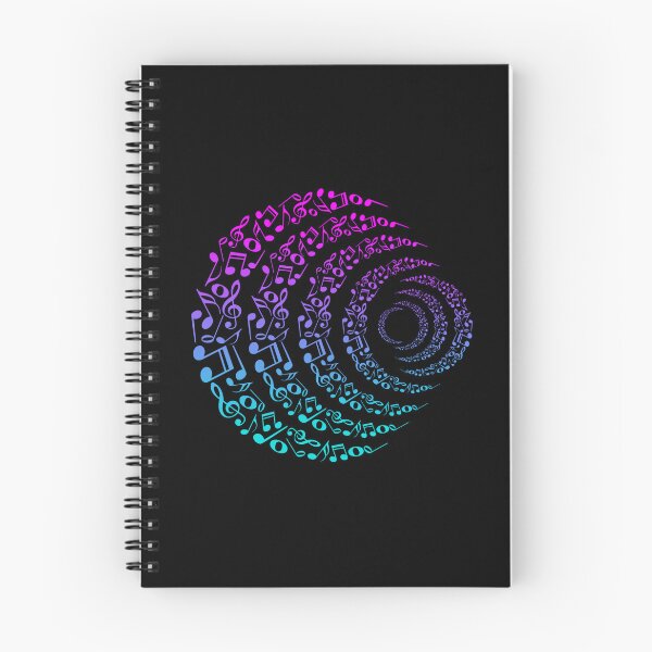 Item preview, Neon Galaxy Musical Moon Celestial Notes Spiral designed and sold by Reminixi.