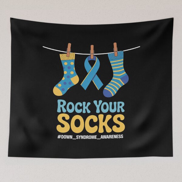 Item preview, Rock Your Socks Groovy World Down Syndrome Day designed and sold by Catharsiscath.