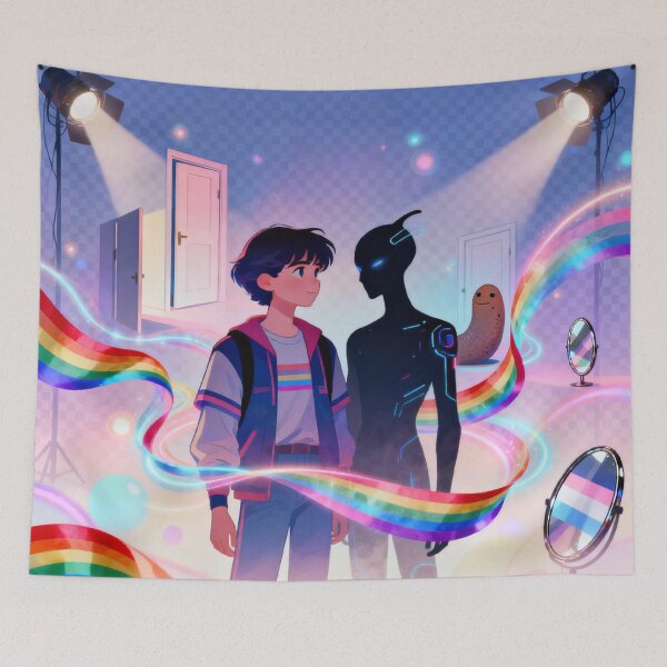 Item preview, "Studio Multiverse: Anime Pride Mirror" designed and sold by rainbowgremlin.