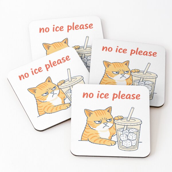 Item preview, No Ice Please Cute Cat Lover Anti-ICE designed and sold by gunaone-design.