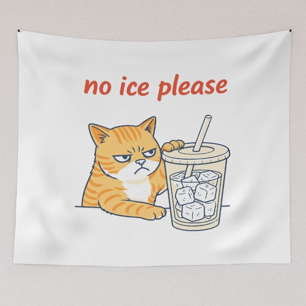 Item preview, No Ice Please Cute Cat Lover Anti-ICE designed and sold by gunaone-design.
