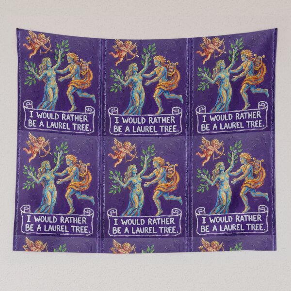 Item preview, "I would rather be a laurel tree." Apollo and Daphne anti Valentine's Day gift designed and sold by Filologica.