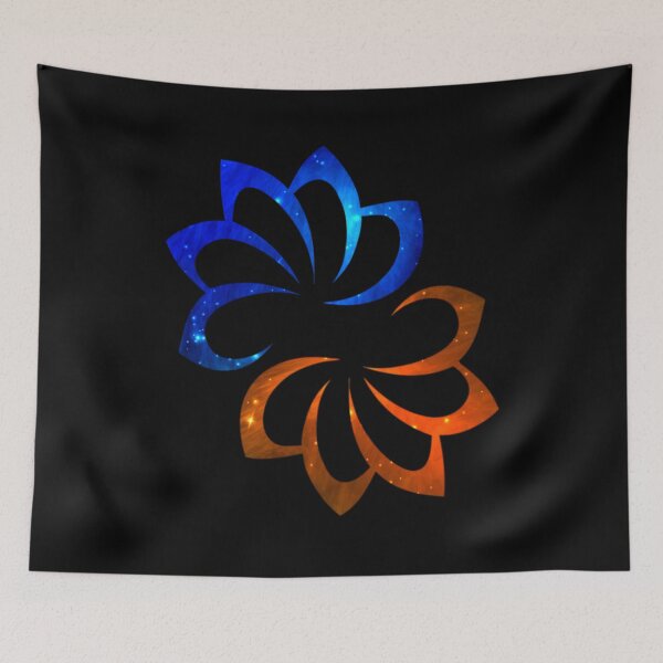 Item preview, Cosmic Fire and Ice Abstract Yin Yang Pattern designed and sold by Reminixi.