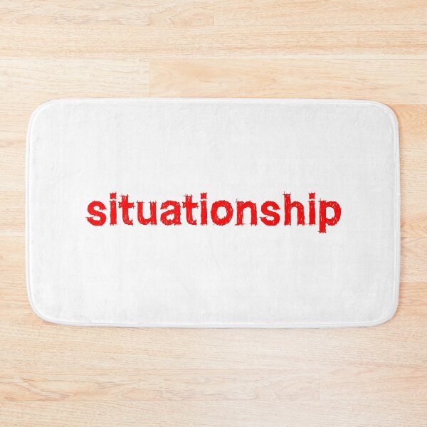 Item preview, Situationship, Red Sketchy Typography  designed and sold by Memes N Lore .