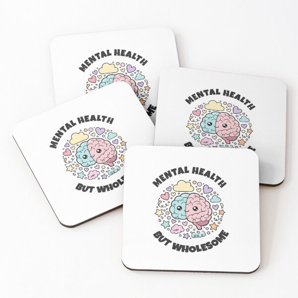 Item preview, Mental Health but Wholesome – Cute & Comforting Brain Art designed and sold by CatgoDigital.