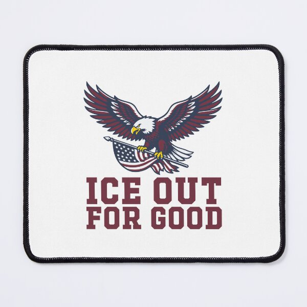 Item preview, ICE Out For Good Patriotic Bald Eagle Abolish ICE Anti ICE designed and sold by gunaone-design.