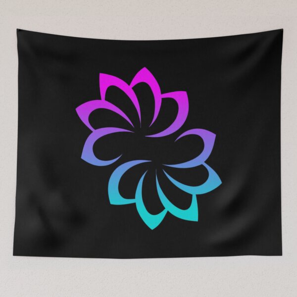 Item preview, Neon Synthwave Cyan and Magenta Abstract Swirl designed and sold by Reminixi.
