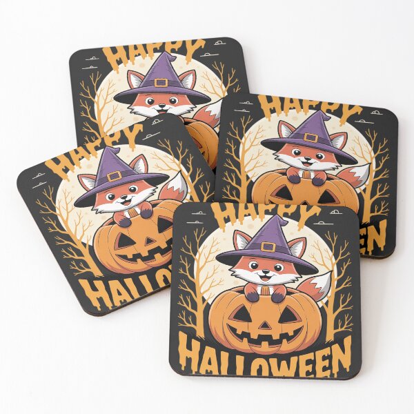 Item preview, Happy Halloween Spooky Fox and Cute Halloween Fox designed and sold by lamsaoniutoi.