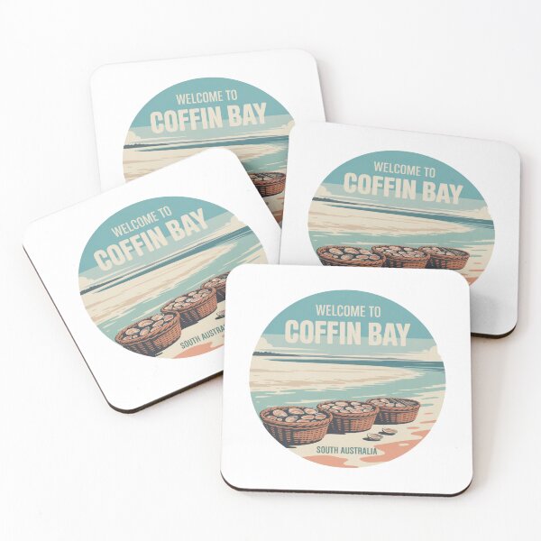 Item preview, Welcome to Coffin Bay — Eyre Peninsula Vintage Travel Sticker designed and sold by Random Designs.