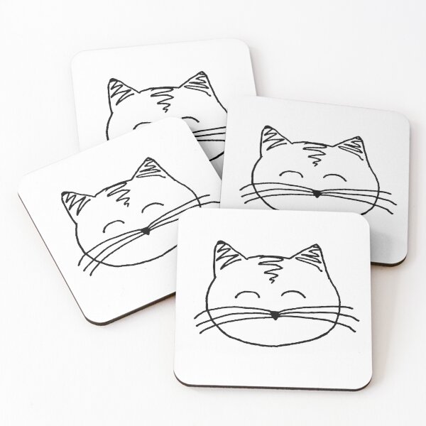Item preview, Cat face doodle designed and sold by whimsical kitty.