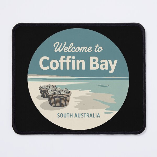 Item preview, Coffin Bay — Eyre Peninsula Vintage Travel Sticker designed and sold by Random Designs.
