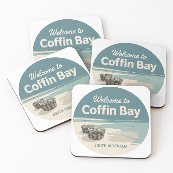 Item preview, Coffin Bay — Eyre Peninsula Vintage Travel Sticker designed and sold by Random Designs.