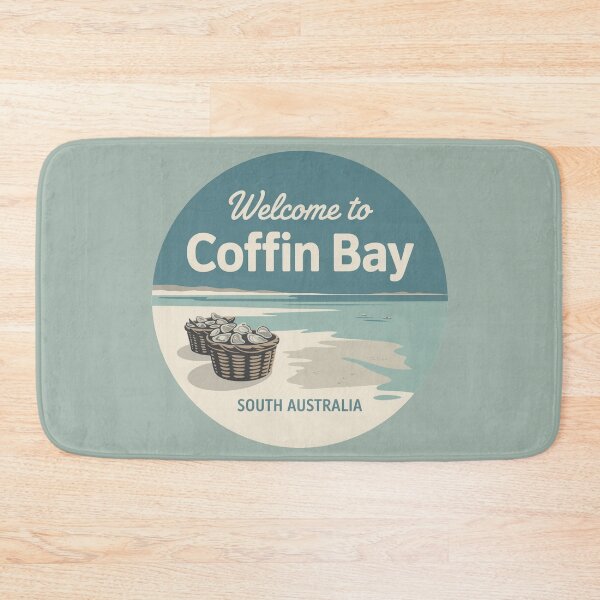 Item preview, Coffin Bay — Eyre Peninsula Vintage Travel Sticker designed and sold by Random Designs.