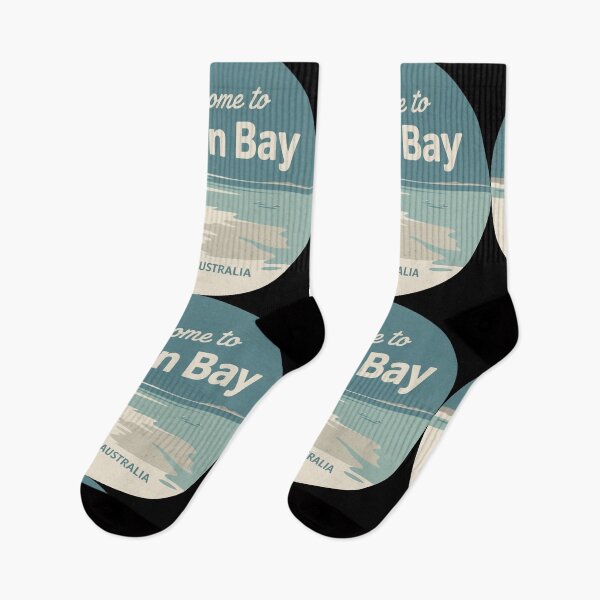Item preview, Coffin Bay — Eyre Peninsula Vintage Travel Sticker designed and sold by Random Designs.
