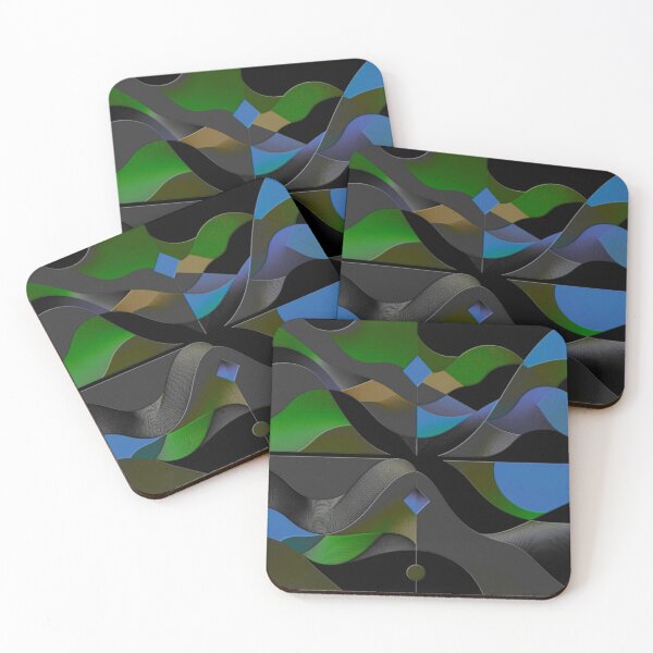 Item preview, prismatic rhythm dark blend colorful geometric abstract design designed and sold by SmashingDeals.