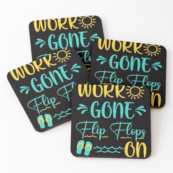 Item preview, School Work Gone Flip Flops On Teacher Summer Vacation designed and sold by PattonJillian.