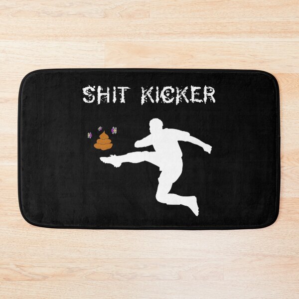 Item preview, Funny Soccer Shit Kicker - Visual Pun & Player Silhouette designed and sold by Oaks Creations.