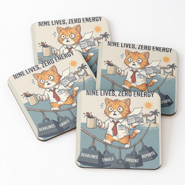 Item preview, The Office Cat - Tightrope designed and sold by nerdygamespot.