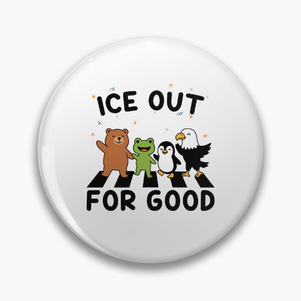 Item preview, ICE Out For Good Resist Animals Frog Bear Penguin Eagle Abolish ICE Anti ICE designed and sold by gunaone-design.