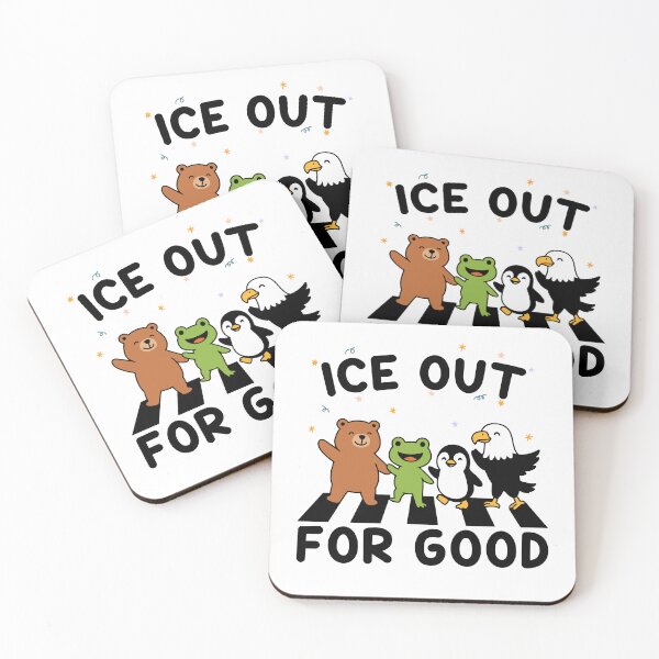 Item preview, ICE Out For Good Resist Animals Frog Bear Penguin Eagle Abolish ICE Anti ICE designed and sold by gunaone-design.