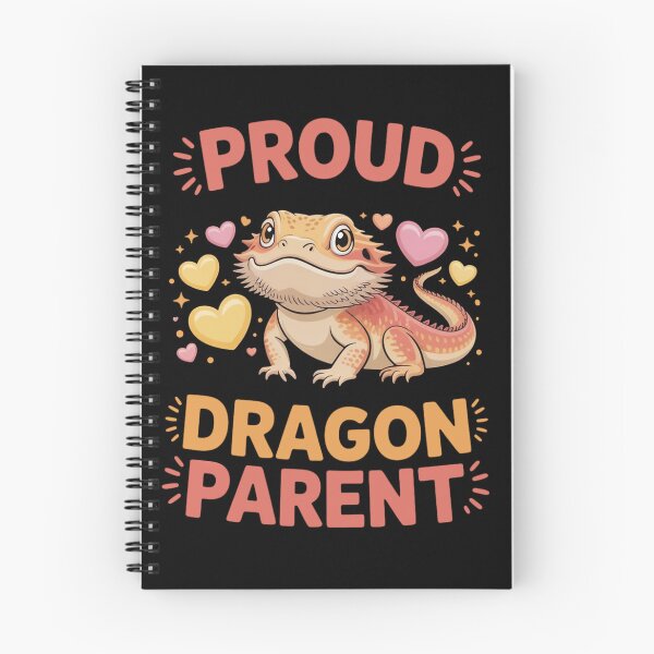 Item preview, Proud Dragon Parent – Cute Bearded Dragon Illustration designed and sold by OskarCreates.