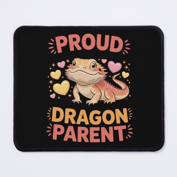 Item preview, Proud Dragon Parent – Cute Bearded Dragon Illustration designed and sold by OskarCreates.