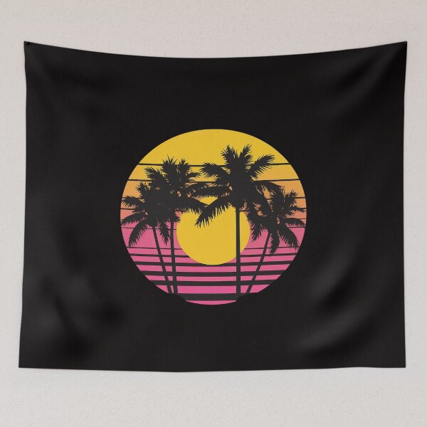 Item preview, Palm Trees Beach Sunset 80s Summer Vacation Men Women Girls Kids designed and sold by PattonJillian.