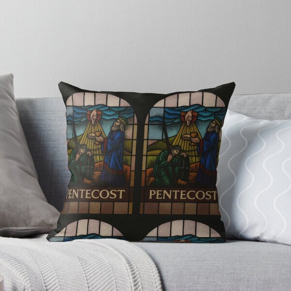 Item preview, Divine Blessing – Melchizedek and the Traveler in Stained Glass designed and sold by LuxuryApparels.
