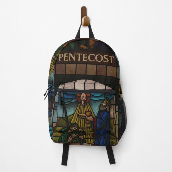 Item preview, Divine Blessing – Melchizedek and the Traveler in Stained Glass designed and sold by LuxuryApparels.