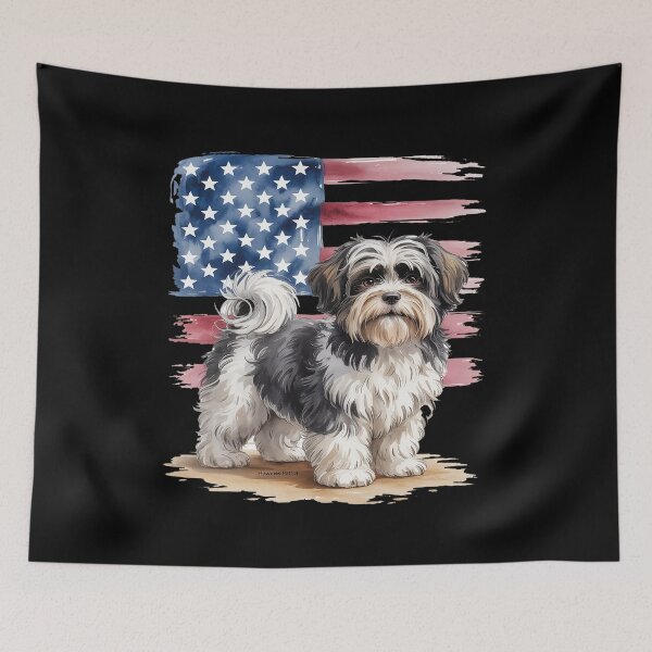 Item preview, Havanese American Flag USA Patriotic Dog Lover designed and sold by Tatianamiobi.