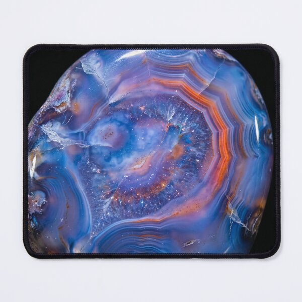Item preview, Blue and Orange Agate designed and sold by Tridentulus.