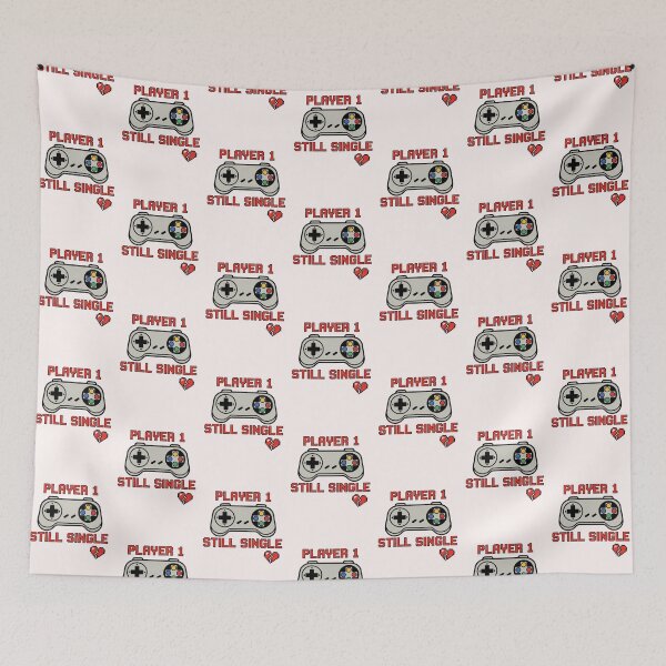 Item preview, Player 1 Still Single Retro Gaming Valentine designed and sold by Nordic Echo.