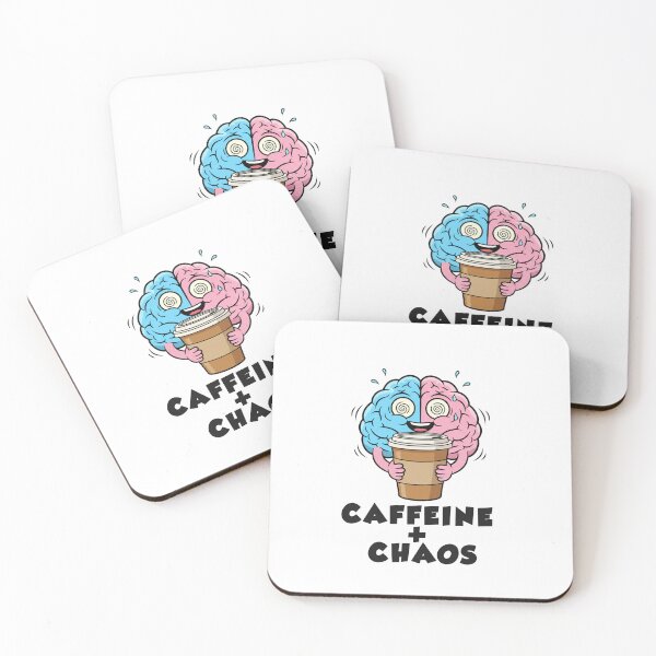 Item preview, Caffeine + Chaos – Hyperactive Brain Illustration designed and sold by CatgoDigital.