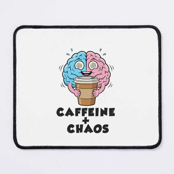 Item preview, Caffeine + Chaos – Hyperactive Brain Illustration designed and sold by CatgoDigital.