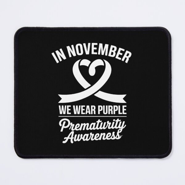 Item preview, Heart In November We Wear Purple Prematurity Awareness designed and sold by repconomArt.