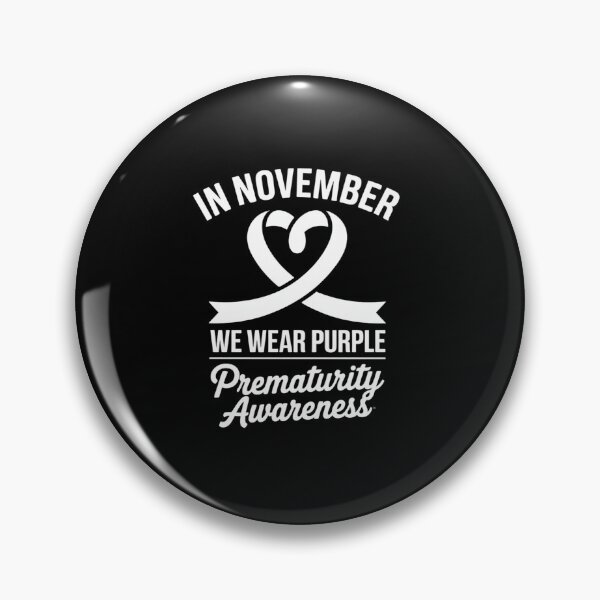 Item preview, Heart In November We Wear Purple Prematurity Awareness designed and sold by repconomArt.