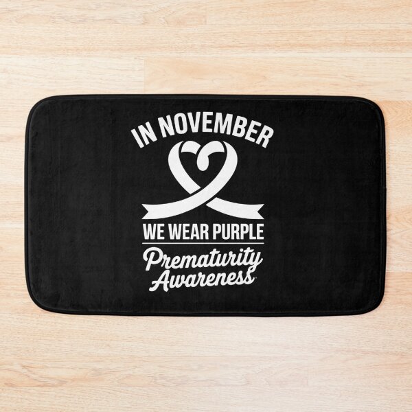 Item preview, Heart In November We Wear Purple Prematurity Awareness designed and sold by repconomArt.