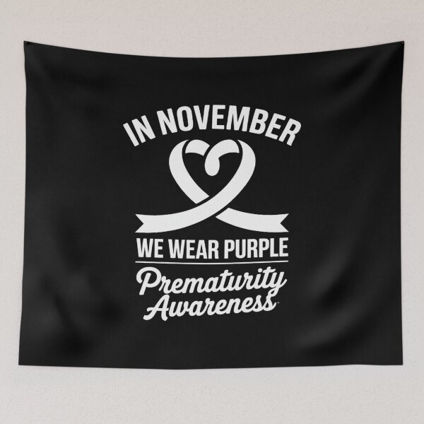 Item preview, Heart In November We Wear Purple Prematurity Awareness designed and sold by repconomArt.