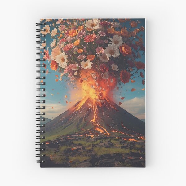Item preview, Floral Volcano – Explosive Nature designed and sold by Glitchart66.