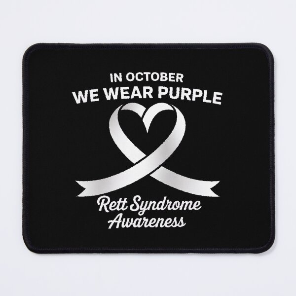 Item preview, Heart In October We Wear Purple Rett Syndrome Awareness designed and sold by repconomArt.