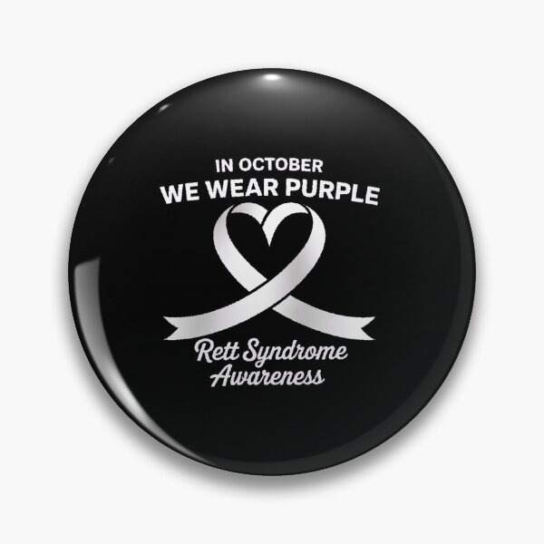 Item preview, Heart In October We Wear Purple Rett Syndrome Awareness designed and sold by repconomArt.
