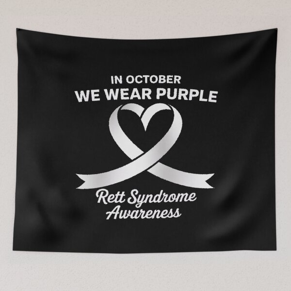 Item preview, Heart In October We Wear Purple Rett Syndrome Awareness designed and sold by repconomArt.