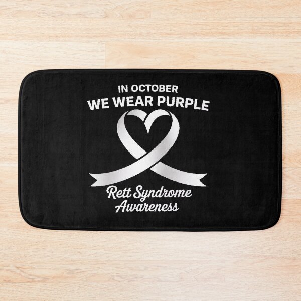 Item preview, Heart In October We Wear Purple Rett Syndrome Awareness designed and sold by repconomArt.