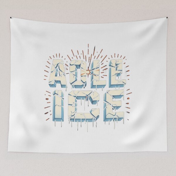 Item preview, Abolish ICE Cracked Typography Protest Design | Anti ICE Activism Graphic designed and sold by RedVista.