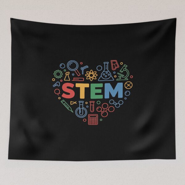 Item preview, STEM Heart - Science Technology Engineering Math Teachers designed and sold by repconomArt.