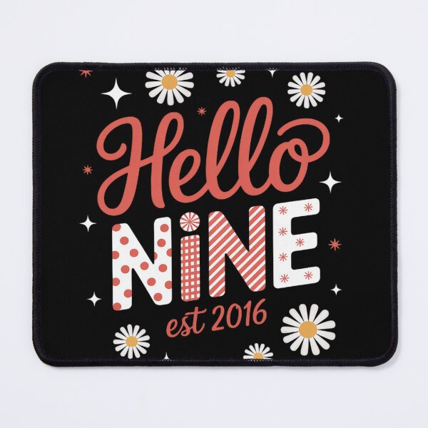 Item preview, Hello Nine Est 2016 9th Birthday Girl Watermelon 9 Years designed and sold by Tatianamiobi.